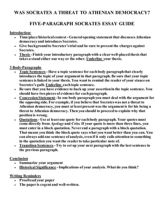 Реферат: Socrates Essay Research Paper Socrates Socrates as